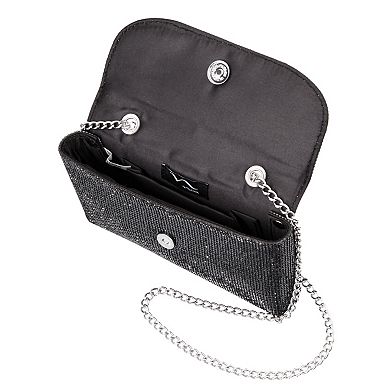 N by Nina All Over Simulated Crystal Crossbody Bag