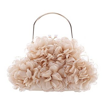 N by Nina 3D Flowers Frame Handbag