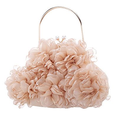 N by Nina 3D Flowers Frame Handbag