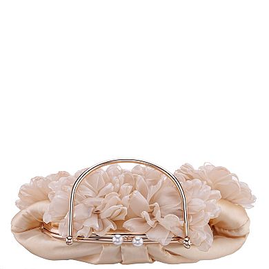 N by Nina 3D Flowers Frame Handbag
