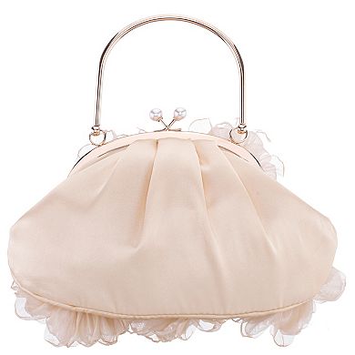 N by Nina 3D Flowers Frame Handbag