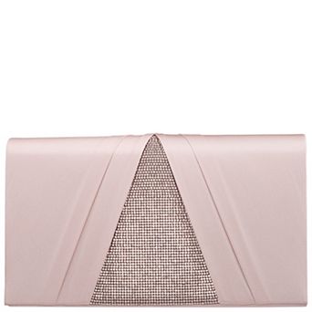 N by Nina Simulated Crystal Flap Clutch Bag