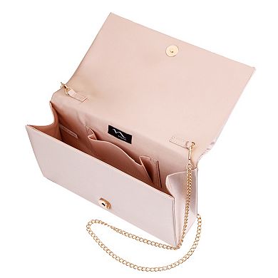 N by Nina Simulated Crystal Flap Clutch Bag