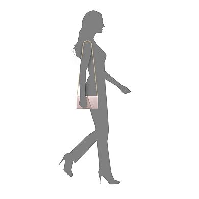 N by Nina Simulated Crystal Flap Clutch Bag