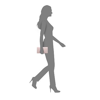 N by Nina Simulated Crystal Flap Clutch Bag
