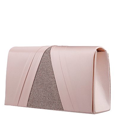 N by Nina Simulated Crystal Flap Clutch Bag