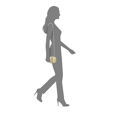 N by Nina Crystal Cord Satin Minaudiere