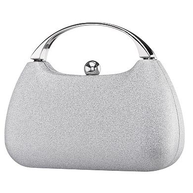 N by Nina Glitter Minaudiere with Metal Handle