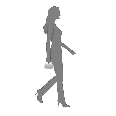 N by Nina Glitter Minaudiere with Metal Handle