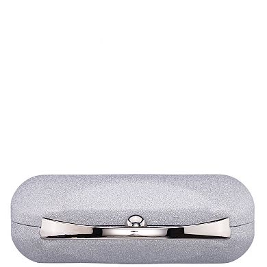 N by Nina Glitter Minaudiere with Metal Handle