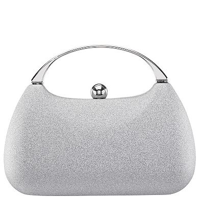 N by Nina Glitter Minaudiere with Metal Handle