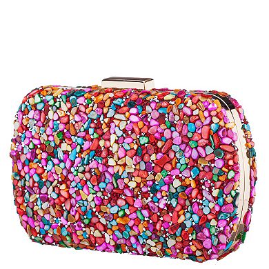 N by Nina All Over Rock Candy Minaudiere Bag