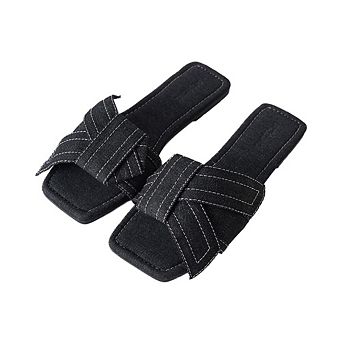 Roxoni Women’s Denim Slide Sandals Fashionable Open-Toe Slip-Ons for Daily Casual Wear