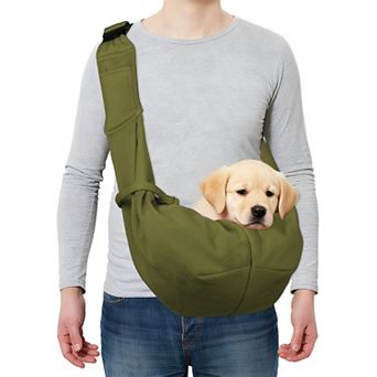 1 pc Pet Sling Carrier, Hand-Free Reversible Pet Sling Carrier, 31.5x23.62 Inch
