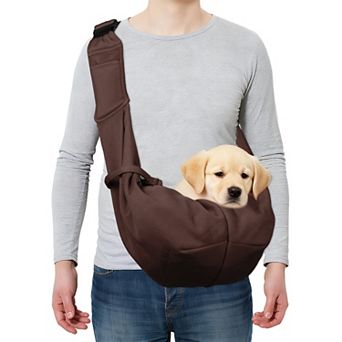 1 pc Pet Sling Carrier, Hand-Free Reversible Pet Sling Carrier, 31.5x23.62 Inch