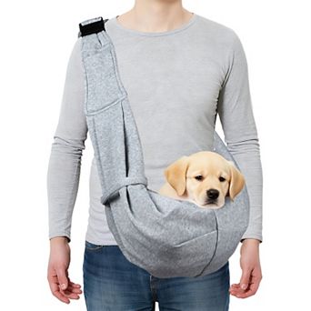 1 pc Pet Sling Carrier, Hand-Free Reversible Pet Sling Carrier, 31.5x23.62 Inch