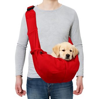 1 pc Pet Sling Carrier, Hand-Free Reversible Pet Sling Carrier, 31.5x23.62 Inch