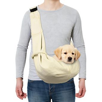 1 pc Pet Sling Carrier, Hand-Free Reversible Pet Sling Carrier, 31.5x23.62 Inch
