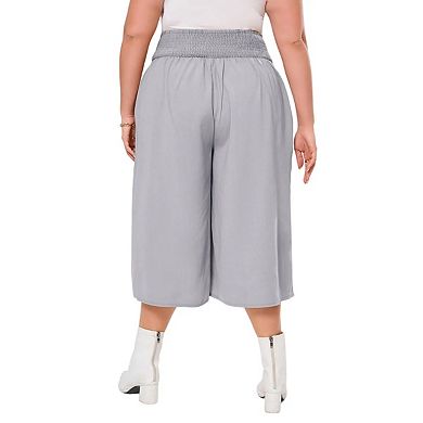 Women's Casual Plus Size Pants High Waisted Lounge Pants Straight Trousers Pants with Pockets