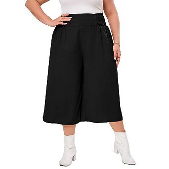 Women's Casual Plus Size Pants High Waisted Lounge Pants Straight Trousers Pants with Pockets