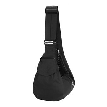 1 pc Soft Canvas with Zipper Pocket Pet Crossbody Shoulder Bag, 35.43x27.56 Inch
