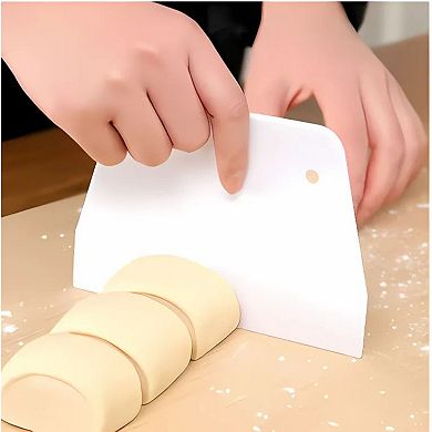 Plastic Dough Scrapper and Chopper 3 Pcs