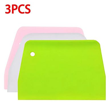 Plastic Dough Scrapper and Chopper 3 Pcs