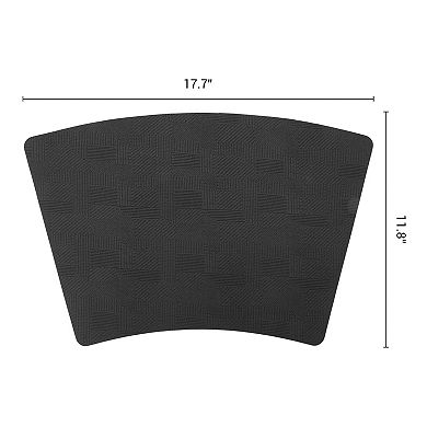 Set of 4 Wedge Placemats for Dining Table Decor Washable Heat Resistant Table Mats 17.7x11.8 inch