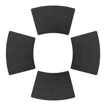 Set of 4 Wedge Placemats for Dining Table Decor Washable Heat Resistant Table Mats 17.7x11.8 inch