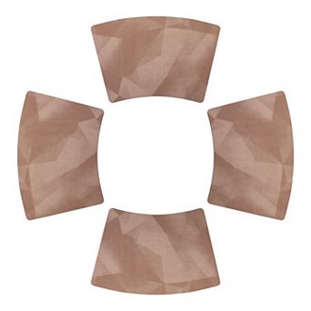 Set of 4 Wedge Placemats for Dining Table Decor Washable Heat Resistant Table Mats 17.7x11.8 inch