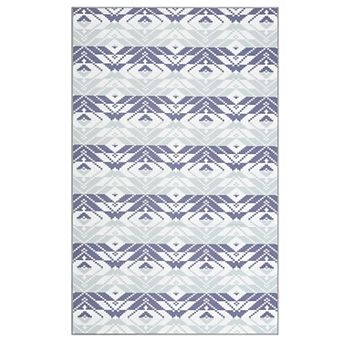 Contemporary Area Rug Machine Washable Low Pile Pet Friendly Foldable Carpet for Bathroom Entrance