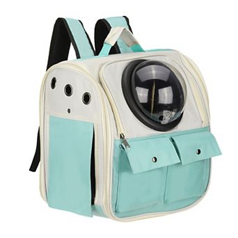 1 pc Pet Backpack Carrier Portable and Ventilated Oxford Cloth Dogs, 14.17x9.45x14.17 Inch