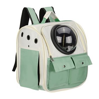 1 pc Pet Backpack Carrier Portable and Ventilated Oxford Cloth Dogs, 14.17x9.45x14.17 Inch