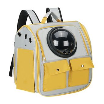 1 pc Pet Backpack Carrier Portable and Ventilated Oxford Cloth Dogs, 14.17x9.45x14.17 Inch