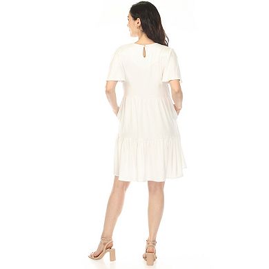 Women's V-Neck Short Sleeve Dress