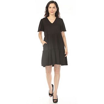 Women's V-Neck Short Sleeve Dress