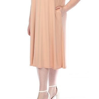 Plus Size Crew Neck T-Shirt Dress