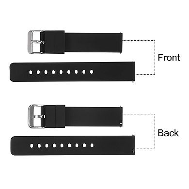 Silicone Watch Band Quick Release Soft Rubber Multi-sizes Watch Strap