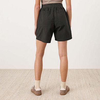 Organic Cotton Stretch Poplin Short