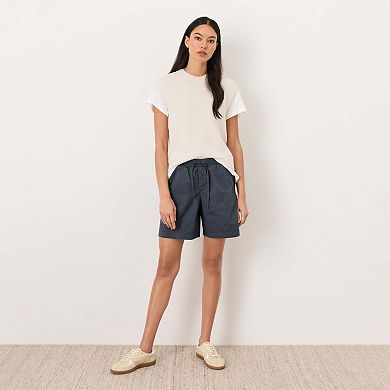 Organic Cotton Stretch Poplin Short
