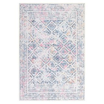 Medallion Area Rug Machine Washable Non Slip Non Shedding Stain Resistant Floor Cover for Bedroom