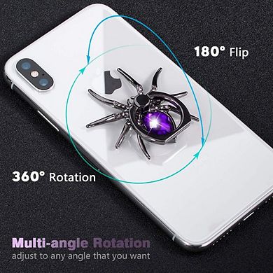 Spider Rhinestone Phone Ring Finger Grip