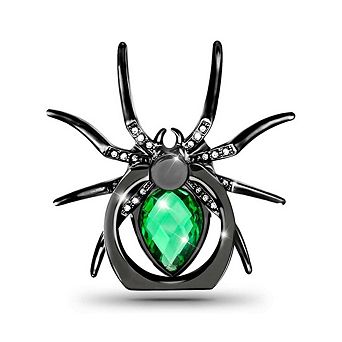 Spider Rhinestone Phone Ring Finger Grip