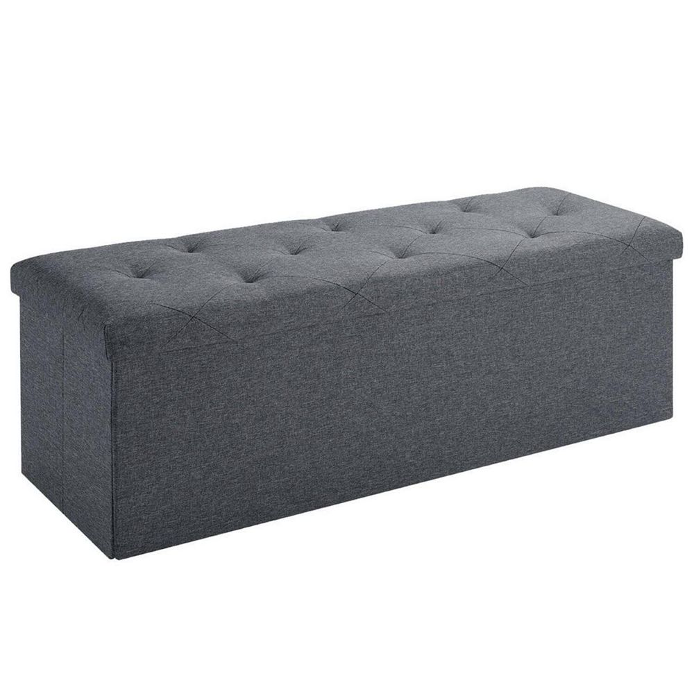 Folding Storage Ottoman Bench Foot Rest Storage Chest for Living Room ...