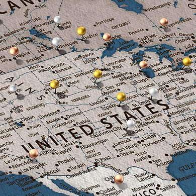 My World Adventures Push Pin Travel Map I