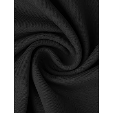 Women's Work Maternity Dresses Mock Neck Button Pleated Front Office A-Line Pregnancy Business Dress