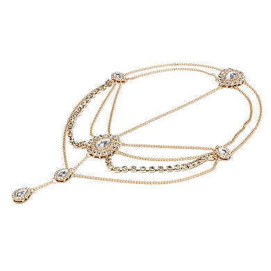Headpiece Faux Diamonds Tassels Head Chain 1 Pc