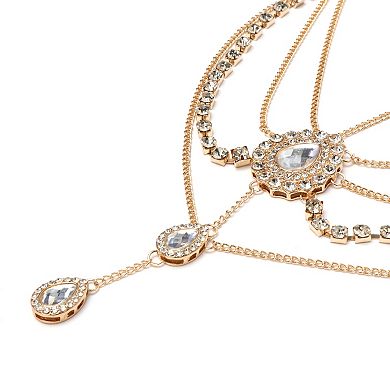 Headpiece Faux Diamonds Tassels Head Chain 1 Pc