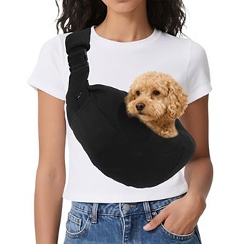 1 pc Sling Carrier for Small Pet Adjustable with Purse Pocket, 35.43x25.59 Inch