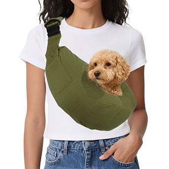 1 pc Sling Carrier for Small Pet Adjustable with Purse Pocket, 35.43x25.59 Inch